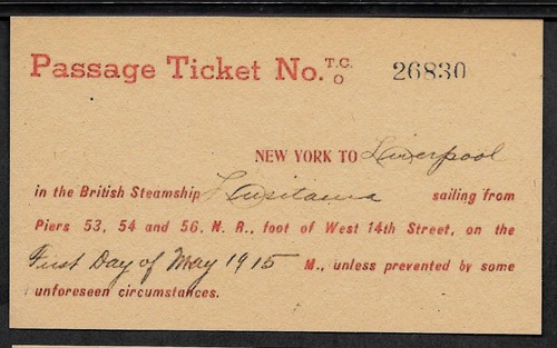 Lusitania cunard line - lusitania,